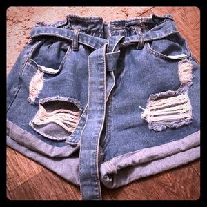 High waisted shorts